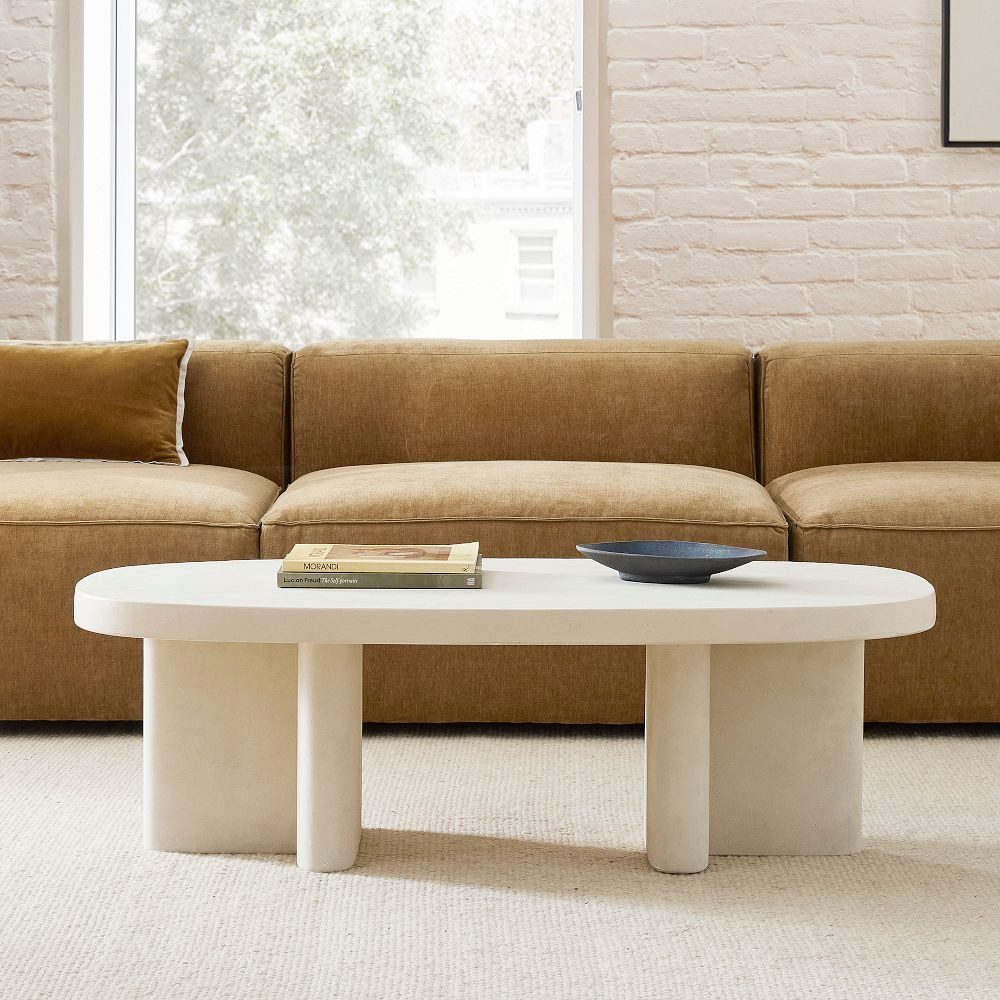 Palmetto Indoor/Outdoor Concrete Coffee Table (48") | West Elm (US)