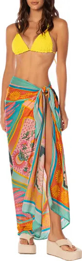 1001 Nights Isla Print Cover-Up Pareo | Nordstrom