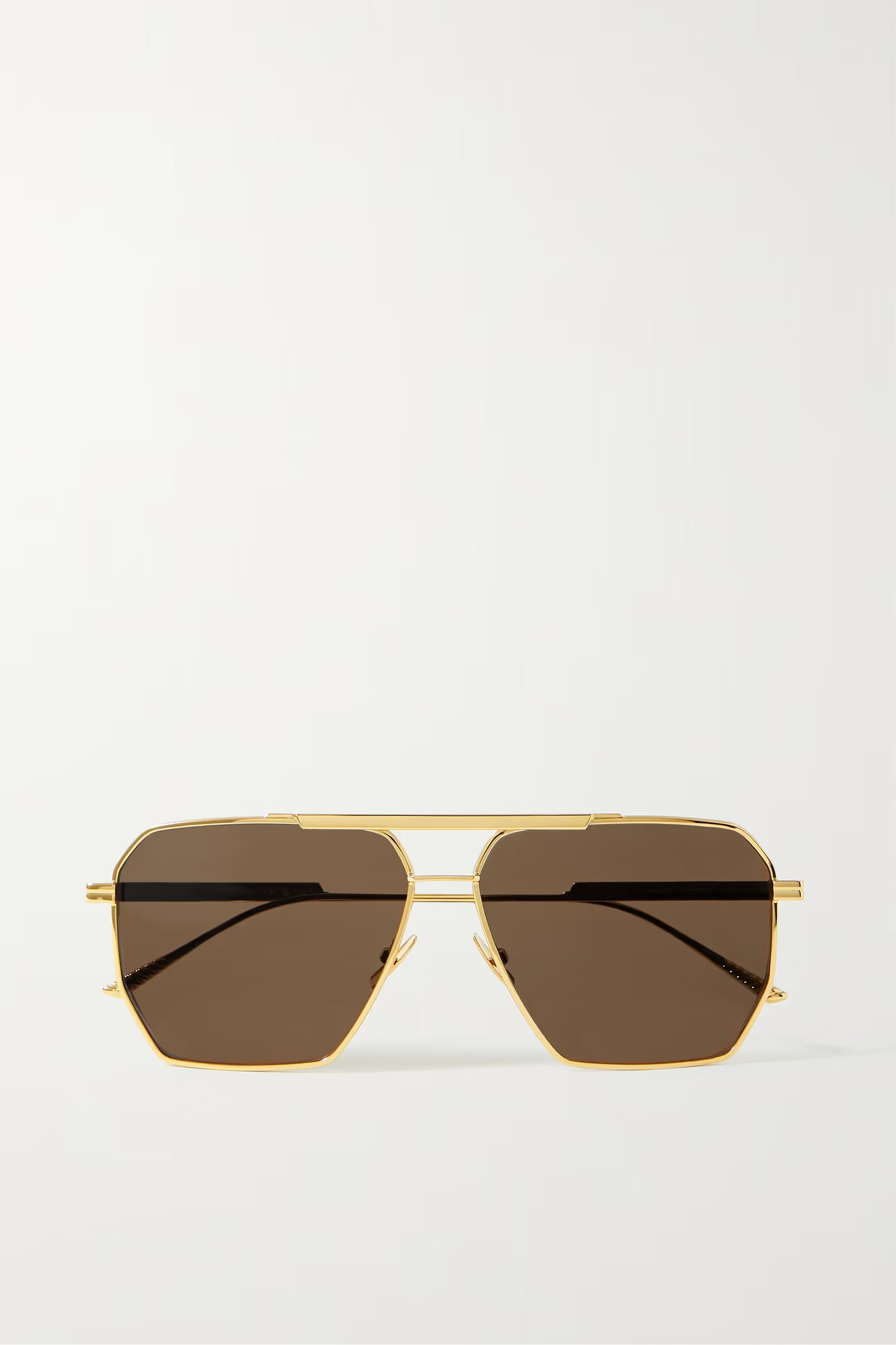 Octagon-frame gold-tone sunglasses | NET-A-PORTER (US)
