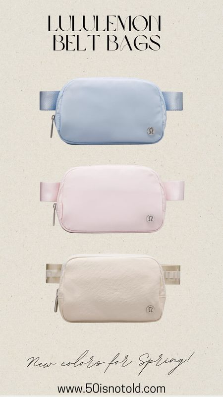 Lululemon Belt Bag in new colors! The perfect crossbody bag for travel, shopping or just being hands free. 

#LTKstyletip #LTKfindsunder50 #LTKitbag