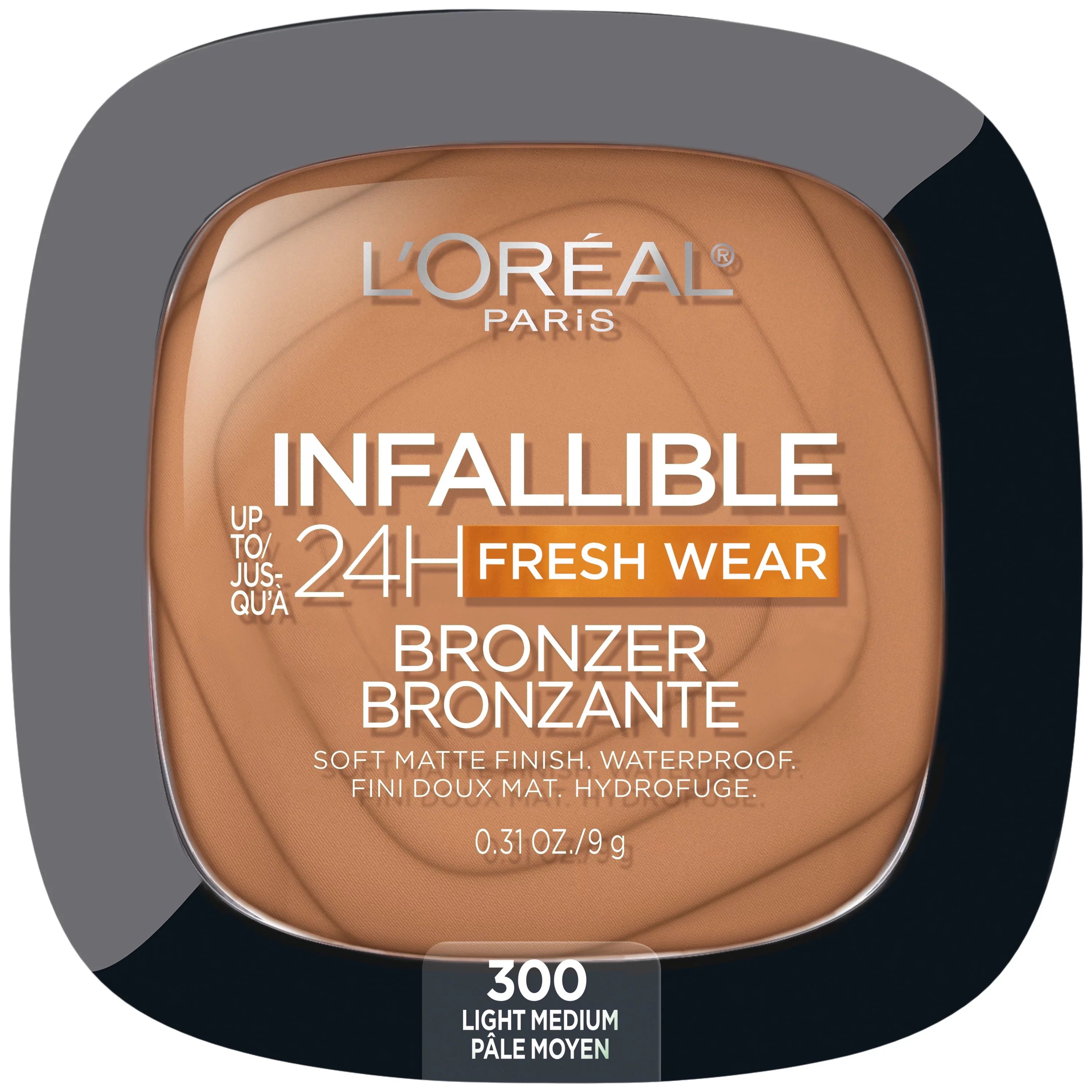 L'Oreal Paris Infallible Up to 24H Fresh Wear Soft Matte Bronzer, Light Medium, 0.31 oz | Walmart (US)