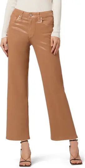 Rosie Coated High Waist Ankle Wide Leg Jeans | Nordstrom