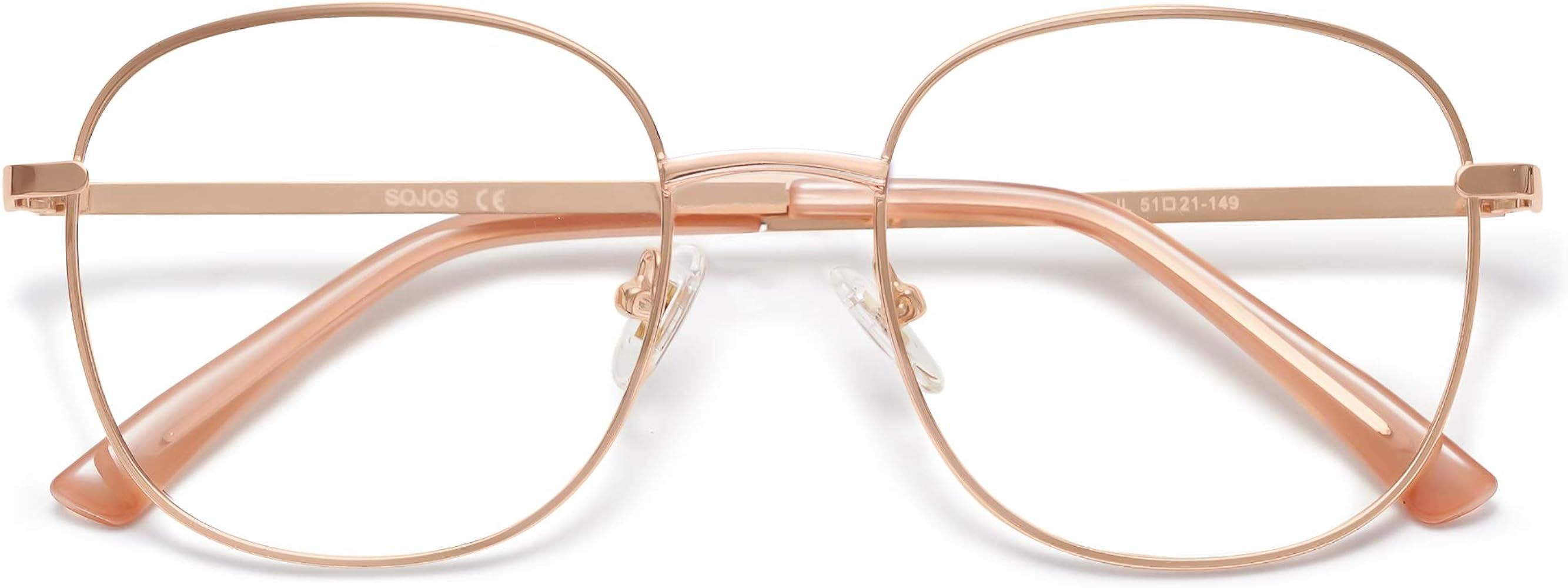 SOJOS Designer Women Blue Light Blocking Glasses Stylish Flat Eyewear AURORA SJ1137 | Amazon (US)