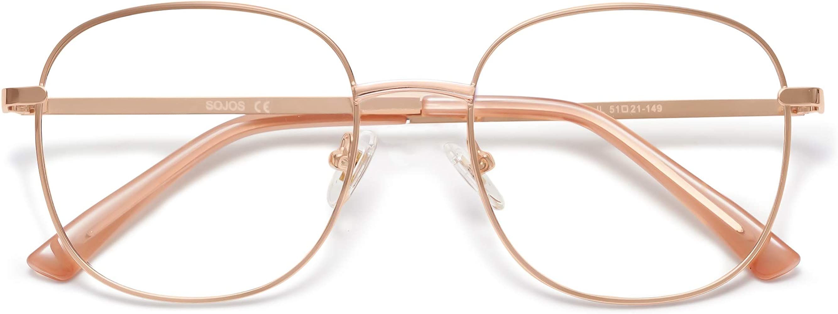 SOJOS Designer Women Blue Light Blocking Glasses Stylish Flat Eyewear AURORA SJ1137 | Amazon (US)