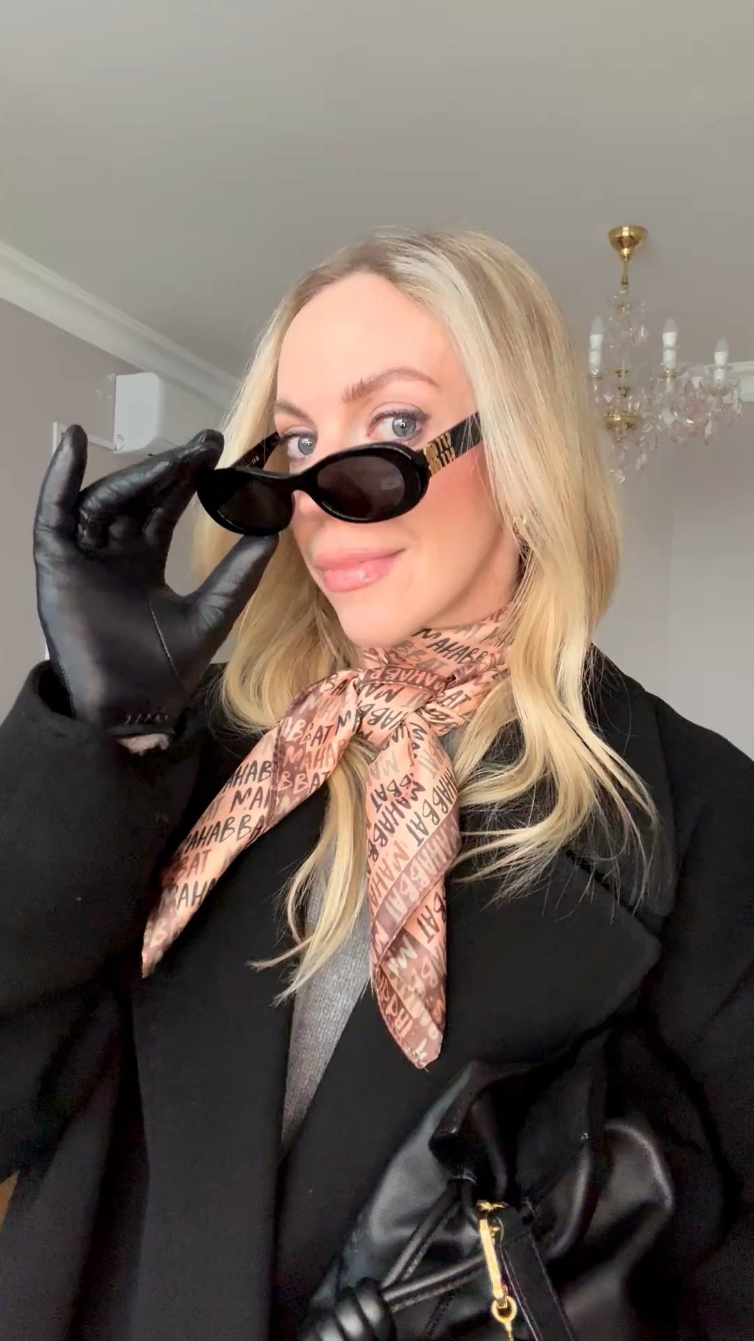 Silk scarf outfit, spring trends, oversized wool coat, @Zara straight leg jeans, western boots, Loewe Flamenco pouch handbag, Miu Miu sunglasses 

#LTKOver40 #LTKspringtrends #LTKspring