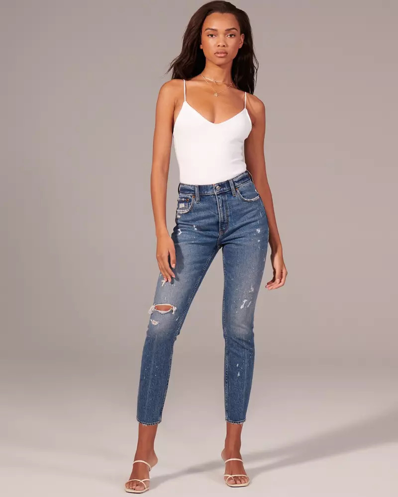 High Rise Mom Jeans | Abercrombie & Fitch US & UK