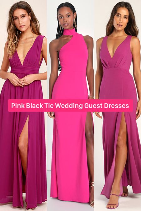 Pink black tie wedding guest dresses at Lulus.

#easterdress #springdress #maxidresses #promdresses #fulllengthdresses


#LTKwedding #LTKSeasonal #LTKstyletip