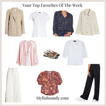 Your favorite items of the week!  You are loving white jeans, tops, blazers, lightweight jackets, flats and spanx trousers.

#LTKFind #LTKworkwear #LTKunder100