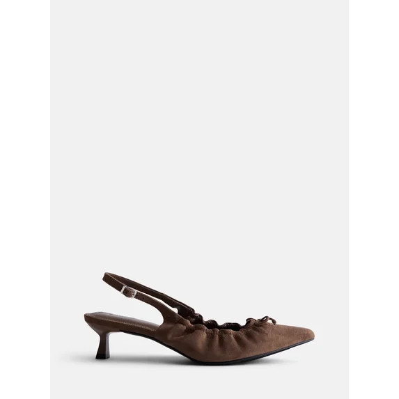 Scenario Women's Scrunch Slingback Heels | Walmart (US)