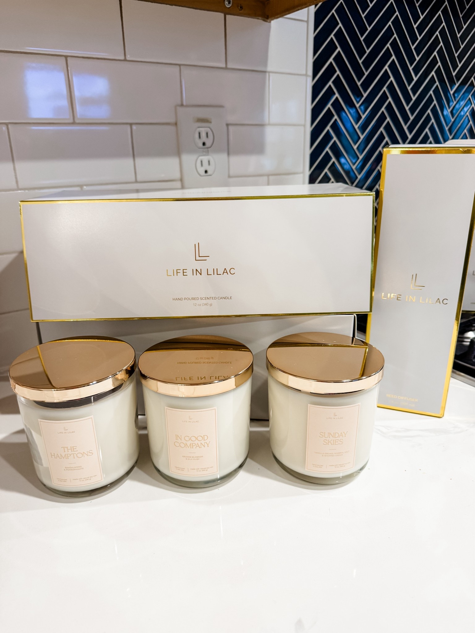 Life In Lilac just launched their new Spring Bundle and it’s 25% off for a limited time! Includes 3 candles-The Hamptons, In Good Company, and Sunday Skies. 

Comes in a large box and each candle also comes in a box for easy gifting!

Also grabbed the Always Welcome diffuser for our guest bathroom.

Click the images to shop!

Life in lilac | candles | diffusers | home | homey | luc | luxurious | smells good | yummy | gold | spring | high end | gifts | bathrooms | powder room | guest rooms | house warming gift | new | sale | 25% off 


#LTKSaleAlert #LTKHome #LTKSeasonal