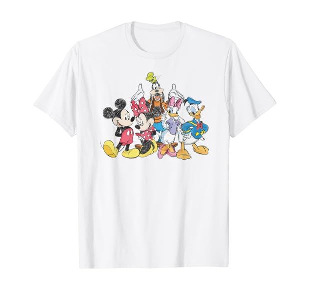Disney Mickey Mouse and Friends Short Sleeve T-Shirt | Amazon (US)