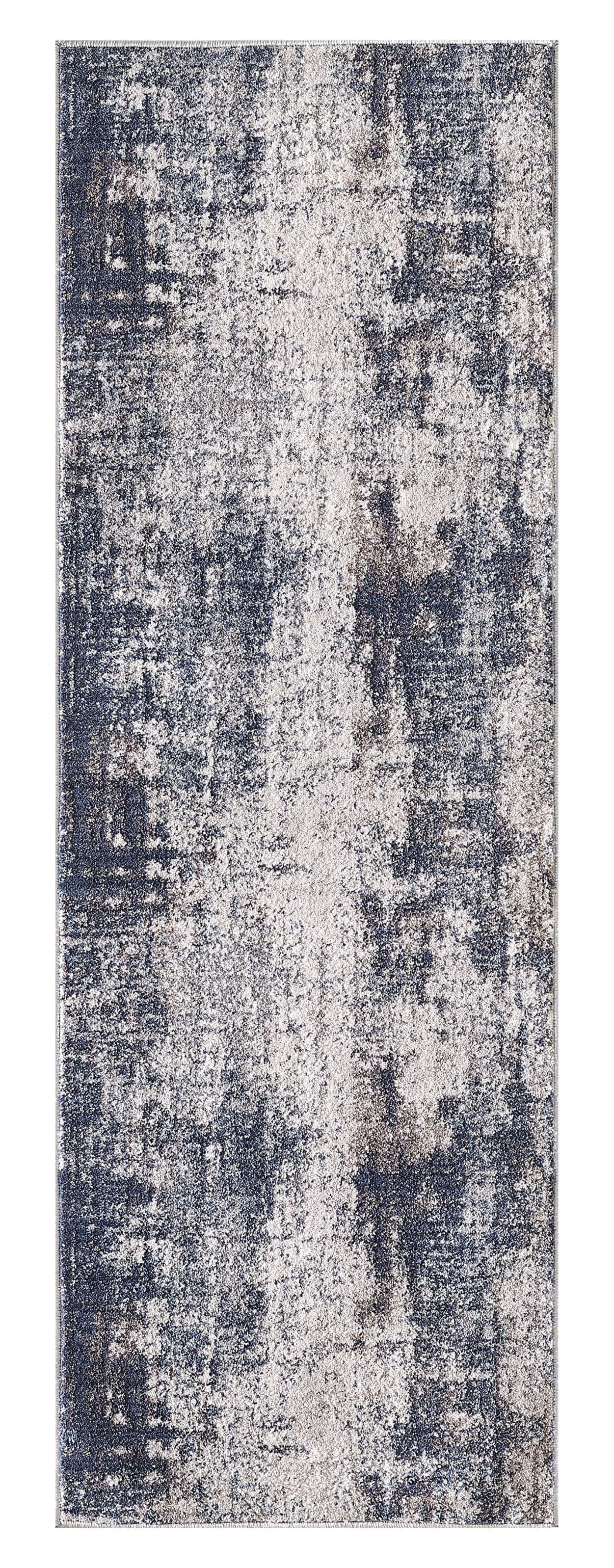 Better Homes & Gardens Navy Abstract Indoor Accent Rug, 20" x 60" | Walmart (US)