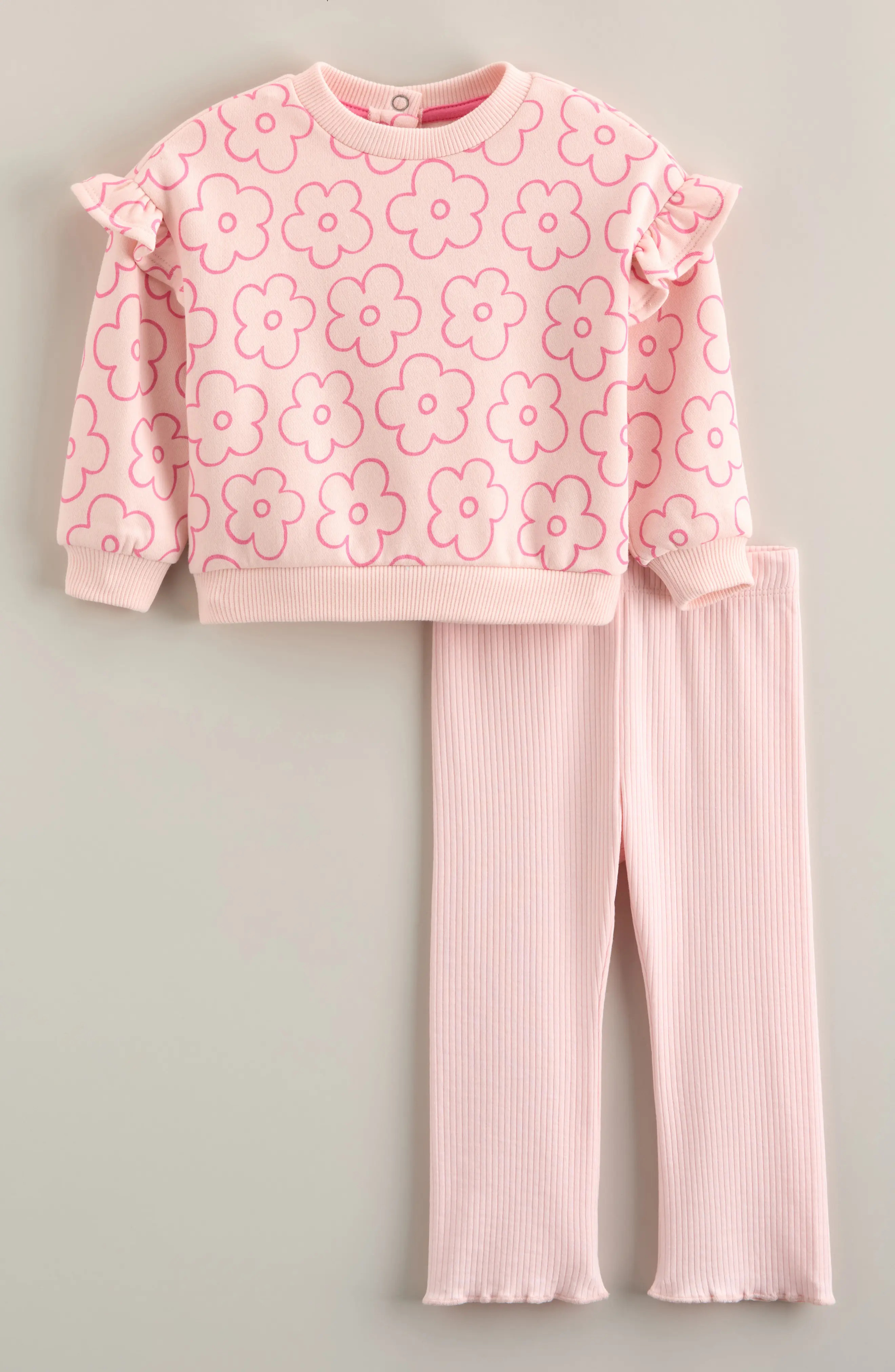 Ruffle Trim Sweatshirt & Leggings Set (Women) | Nordstrom | Nordstrom