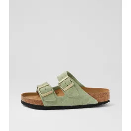 Arizona Sfb Su W Green Tea Suede Slides | Styletread (AU)