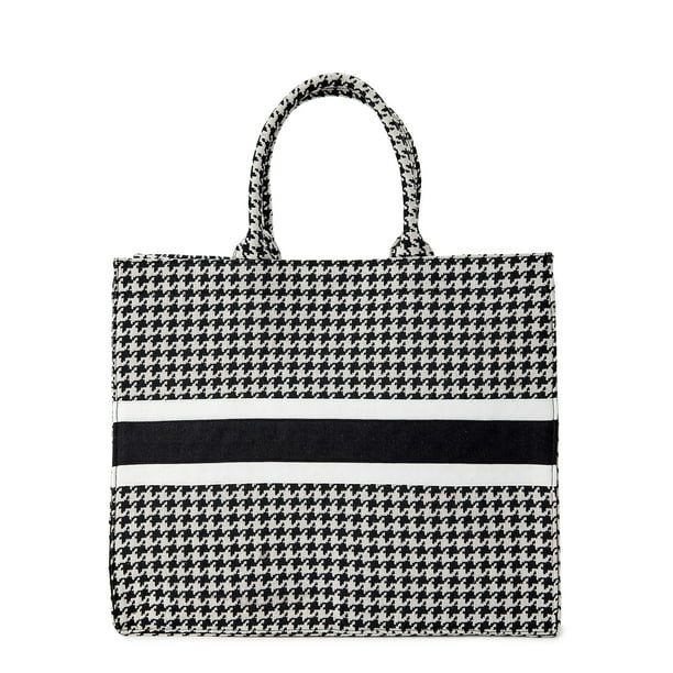 Time and Tru Women's Large Woven Tote Bag | Walmart (US)