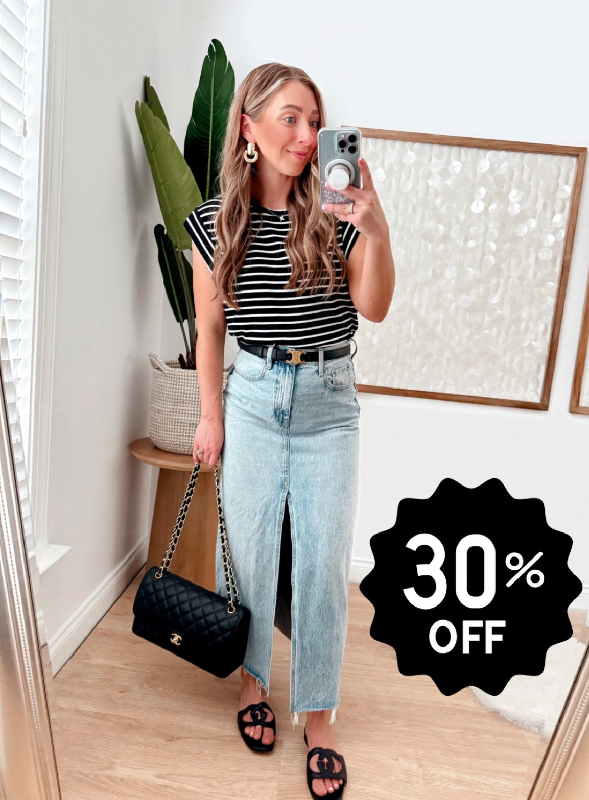 My favorite denim skirt is 30% off!! I have my true size 27/4 in the Brooklyn cold and Miami color! Size small in the striped tee!

Pistola, cyber week, denim skirt, best seller, Black Friday 

#LTKsalealert #LTKfindsunder100 #LTKstyletip