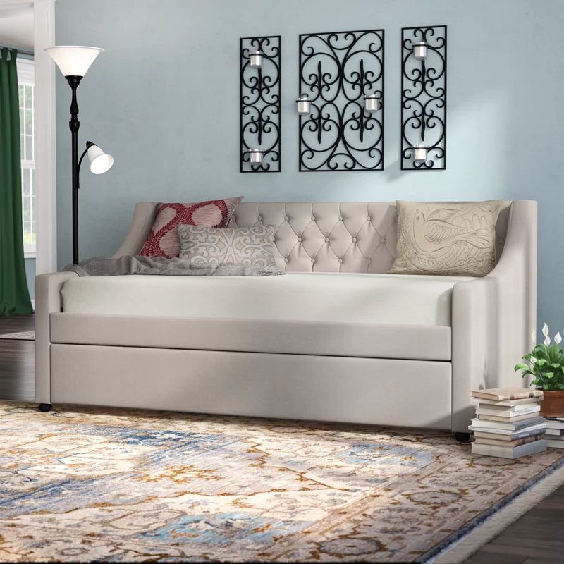 Jabari Upholstered Daybed with Trundle | Wayfair North America