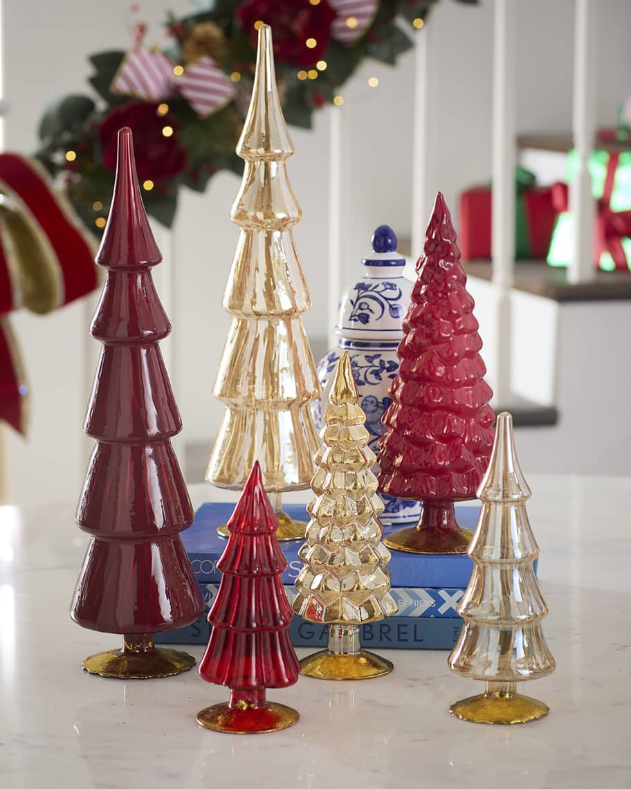 Cody Foster & Co Traditional Glass Trees, Set of 6 | Neiman Marcus
