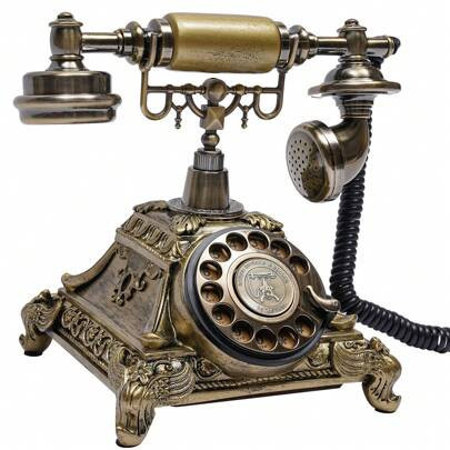 Vintage Decoration Telephone,Rotary Dialing Retro Phone For Home Office Decoration | SHEIN