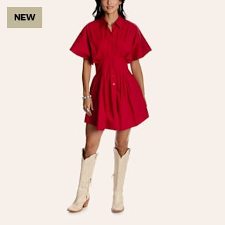 Rockin' C Women's Cream Western Embroidered Mini Dress | Cavender's