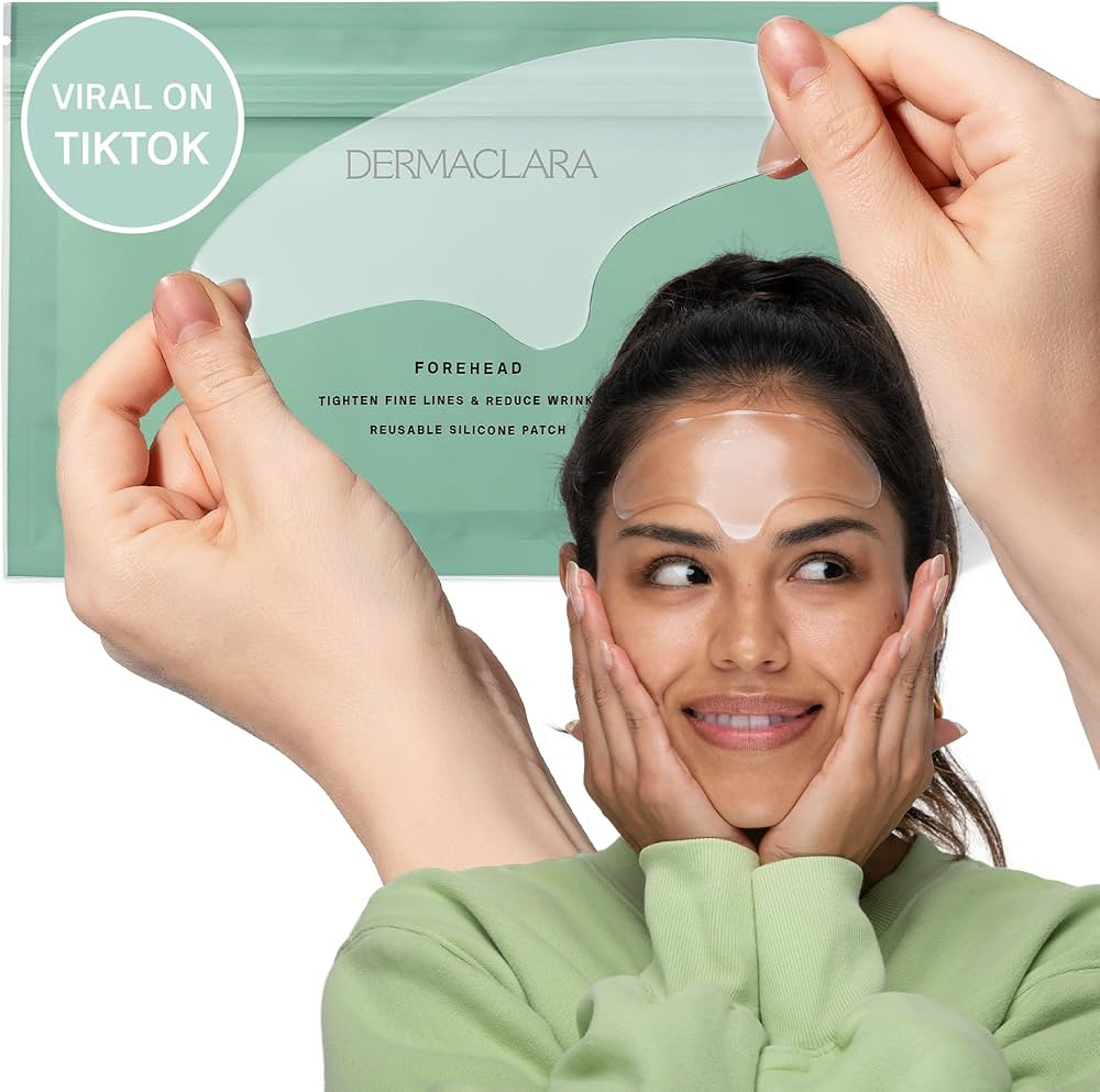 Dermaclara Silicone Forehead Wrinkle Patch - Silicone Fusion Treatment Forehead Patches for Wrink... | Amazon (US)
