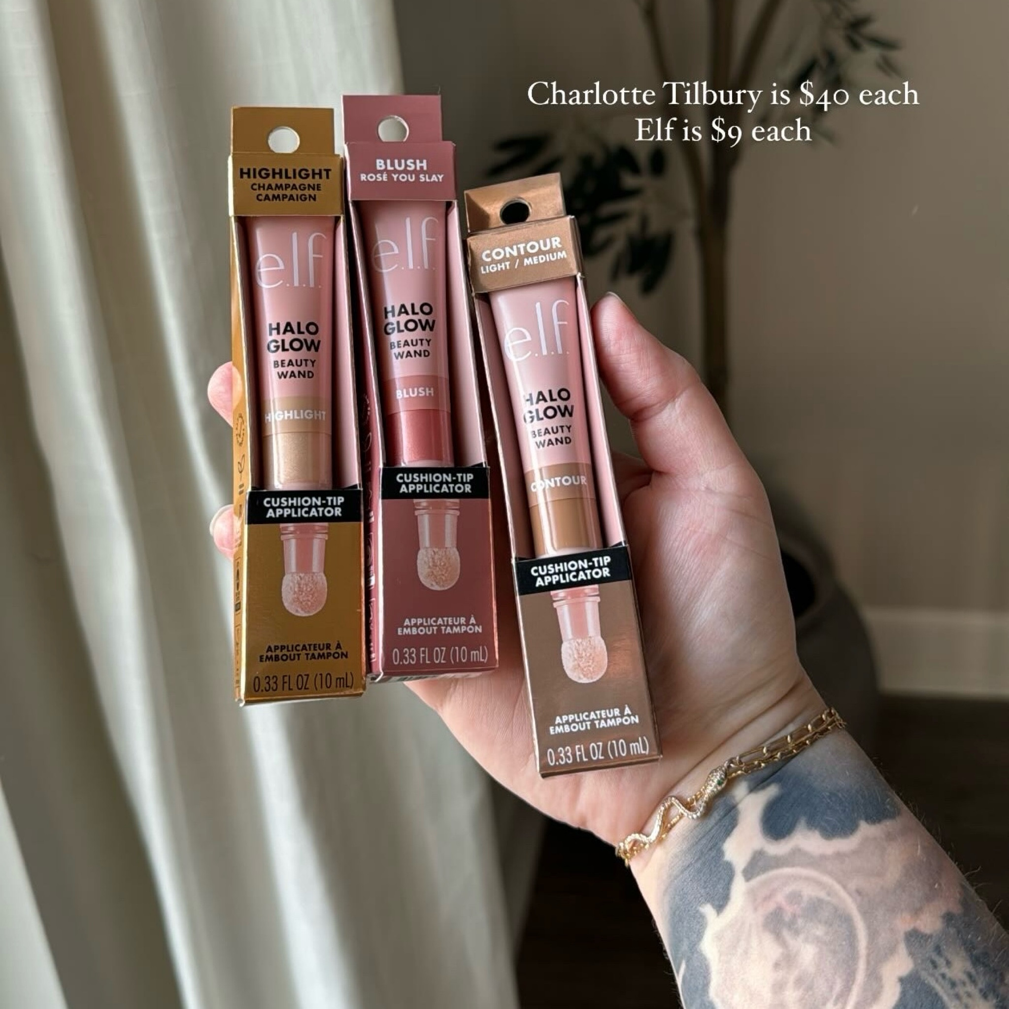 Charlotte Tilbury Dupe. Elf makeup. Drugstore makeup. Highlighter, contour, blush  

#LTKbeauty #LTKwedding #LTKxSephora