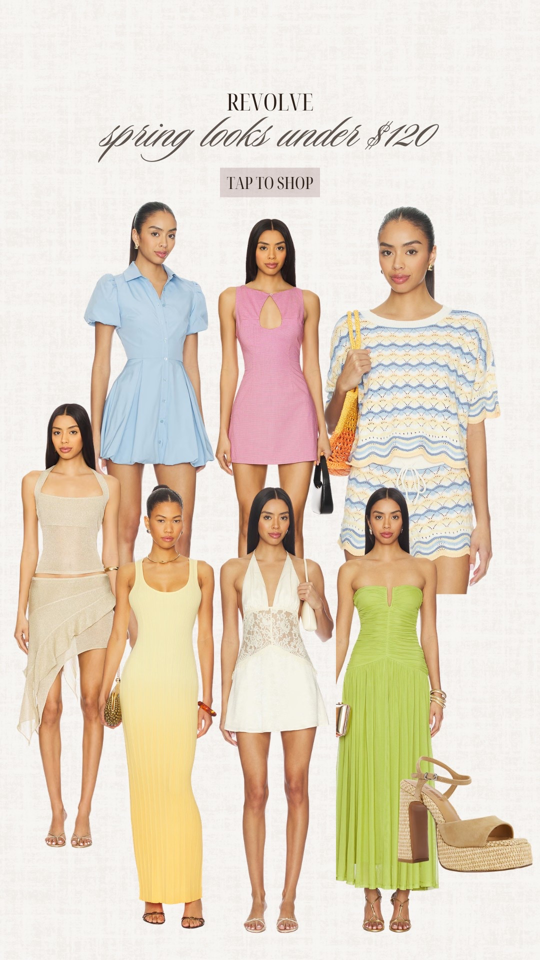 Revolve: Spring Looks Under $120 

#LTKSeasonal #LTKootd #LTKgrwm