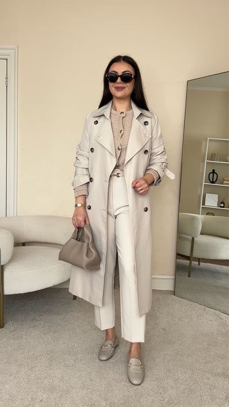 Smart & chic neutral Spring outfit. Cardigan is from M&S, wearing size S. Trench coat is from Mango, wearing size S. Trousers are from Zara, I’ve linked similar here. Loafers are from Mint Velvet. 

#LTKstyletip #LTKeurope #LTKworkwear