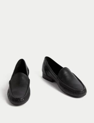 Leather Slip On Flat Loafers | M&S Collection | M&S | Marks & Spencer IE