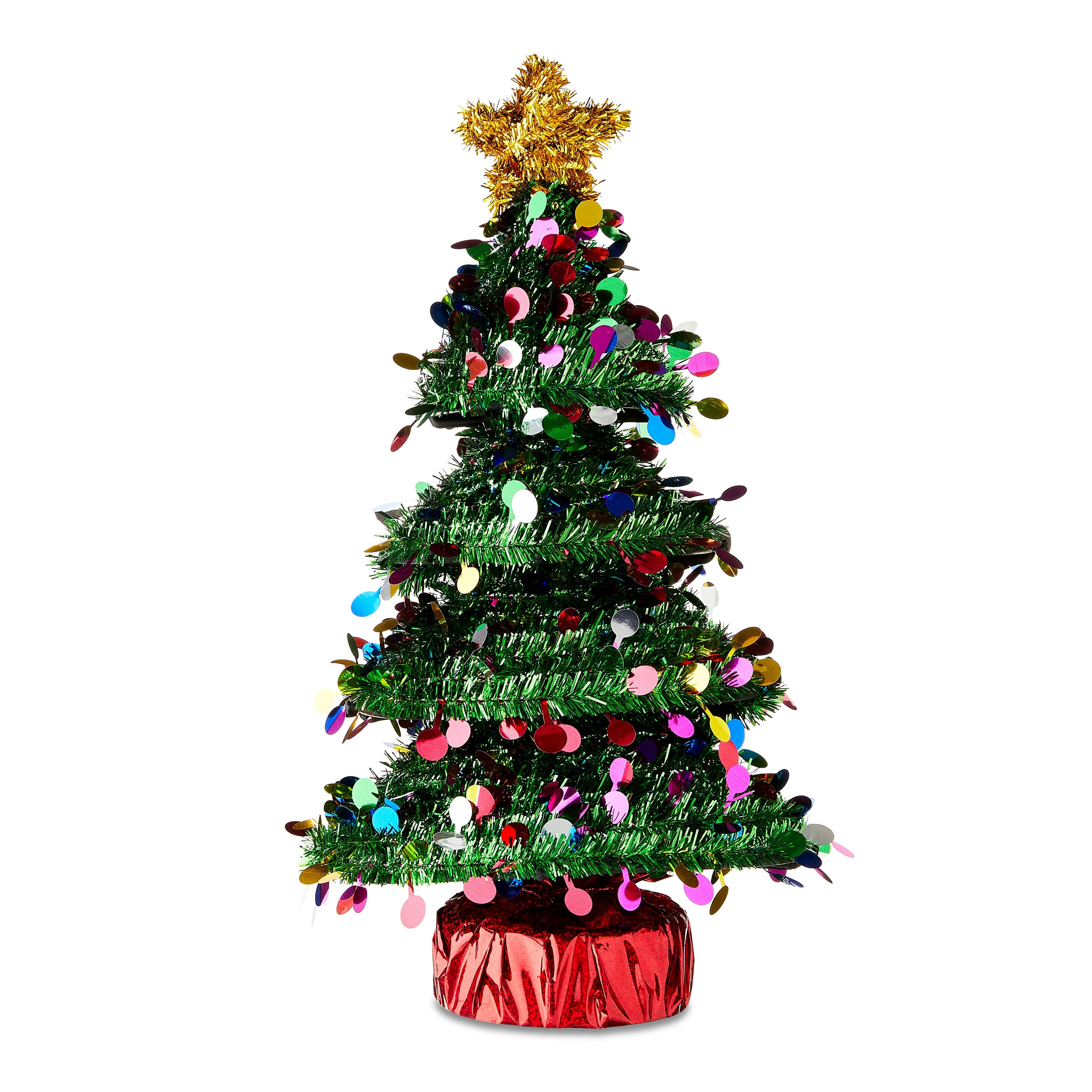 Tinsel Christmas Tree, 16", by Holiday Time | Walmart (US)