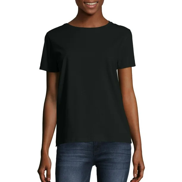 Hanes Women's Relaxed Fit Tagless ComfortSoft Crewneck T-Shirt | Walmart (US)