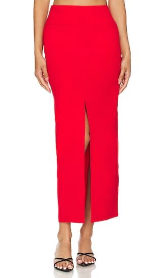 Zinnia Skirt in Red | Revolve Clothing (Global)