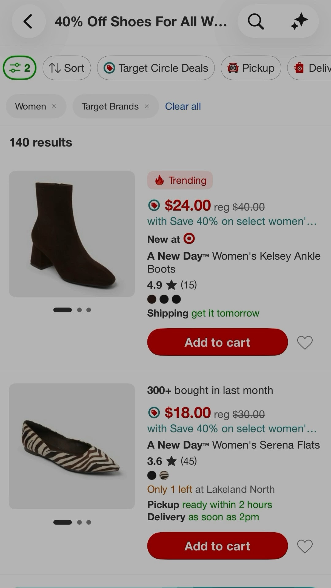 Target shoes are 40% off today!!🎯✨👏🏼🍂