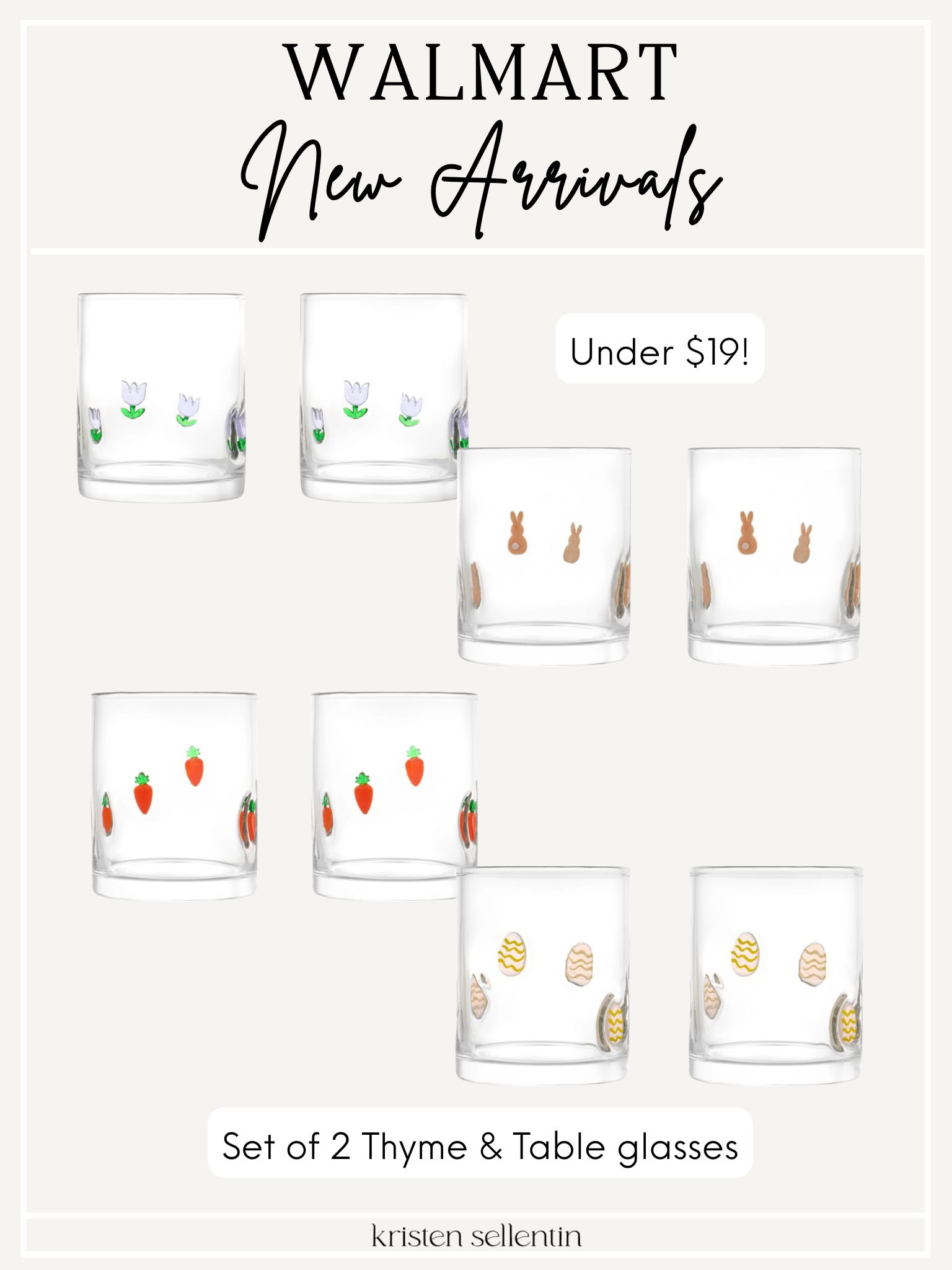 New! Thyme & Table Easter icon glasses! 2 under $19! 

 

#LTKSeasonal #LTKHome