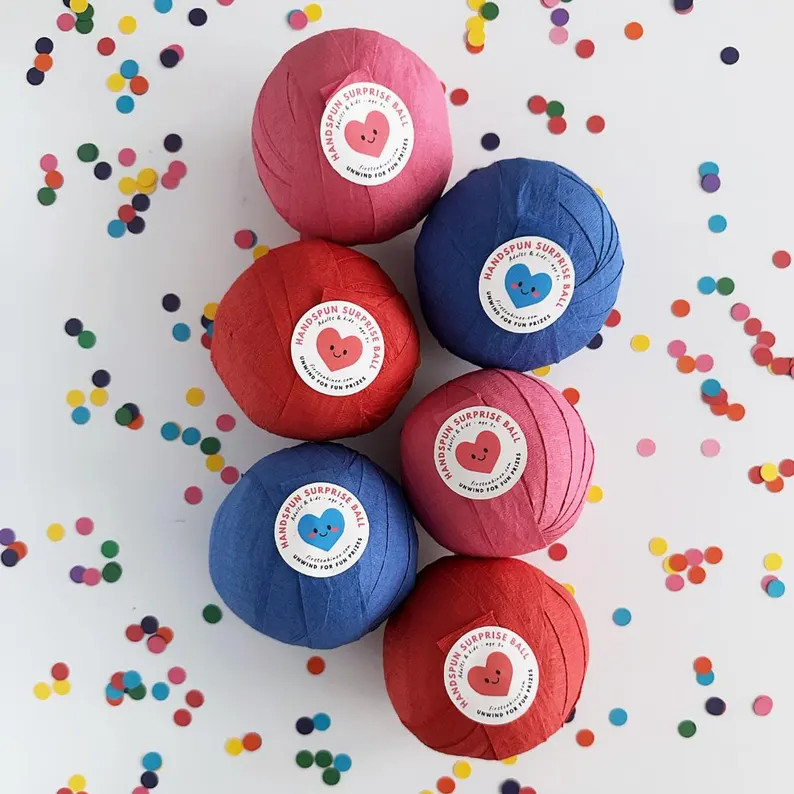 Valentine's Day Surprise Ball, Valentine Care Package for Grandchild, Valentine to Niece, Valenti... | Etsy (US)