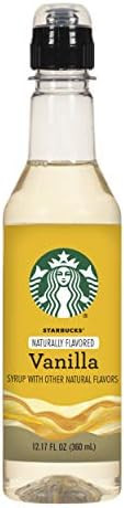 Amazon.com: Starbucks Naturally Flavored Vanilla Coffee Syrup, 12.17 Fl Oz : Grocery & Gourmet Fo... | Amazon (US)