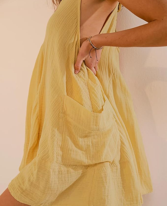 Women Casual Summer Dresses Sleeveless Crew Neck Backless Tunic Mini Dress Loose Flowy Tank Sundr... | Amazon (US)