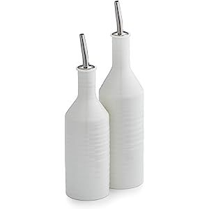 Portmeirion Home & Gifts CPW78894-XP Oil & Vinegar Drizzler Set, Porcelain, White, 7 x 7 x 26.5 cm | Amazon (UK)