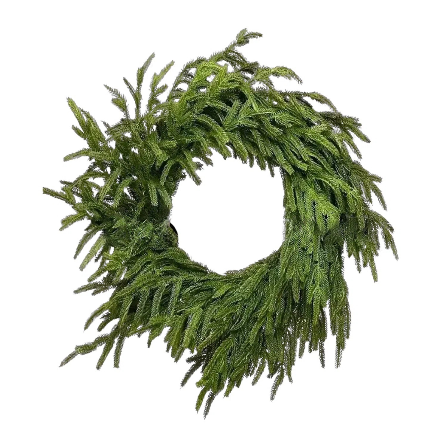 Christmas Wreaths for Front Door, 20 Inch Real Touch Norfolk Pine Wreath for Winter Indoor&Outdoor Porch Windows Wall Home Decor, Realistic Wreath for | Wayfair North America