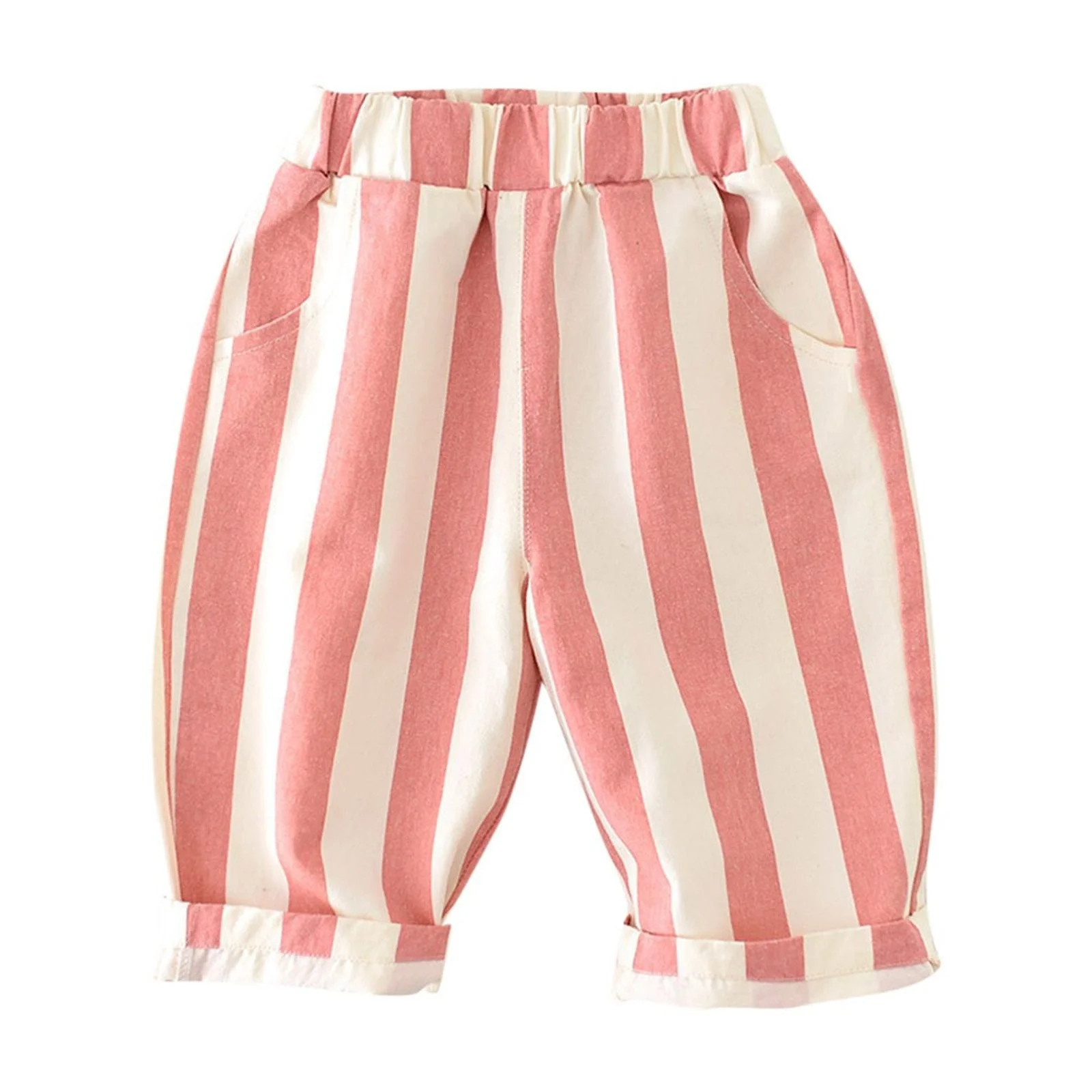 Odeerbi Infant Boys Girls Striped Cotton Pants Striped Full Length Pants Casual Pants Children's ... | Walmart (US)