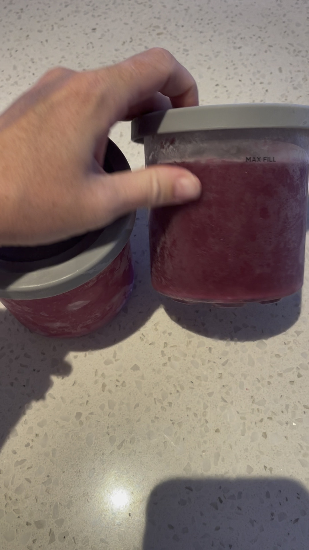 Making smoothie bowls in the ninja creami is the best hack! 