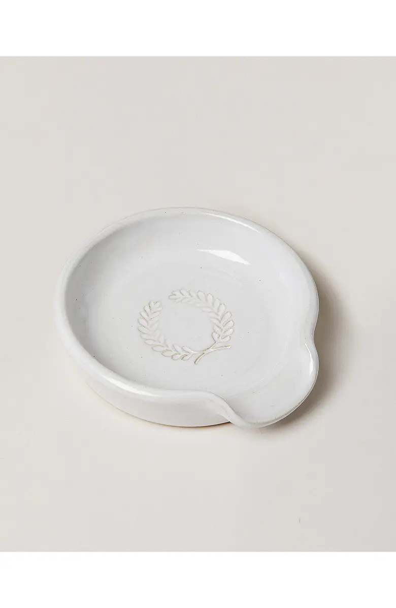 Farmhouse Pottery Laurel Glazed Stoneware Spoon Rest | Nordstrom | Nordstrom