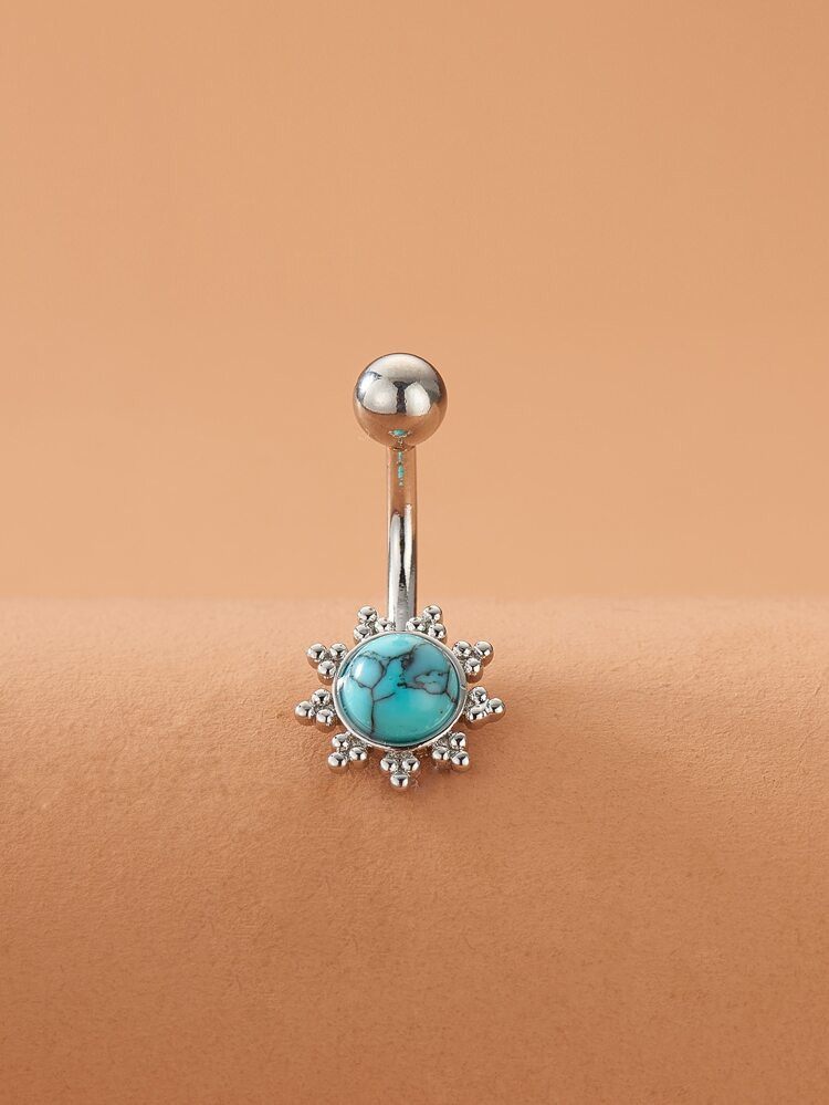 Turquoise Belly Ring | SHEIN