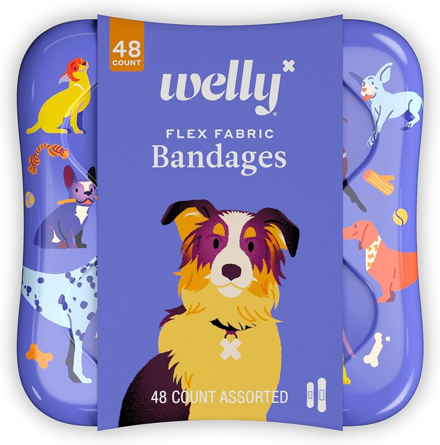 Welly Bandages | Adhesive Flexible Fabric Bravery Badges | Assorted Shapes for Minor Cuts, Scrape... | Amazon (US)