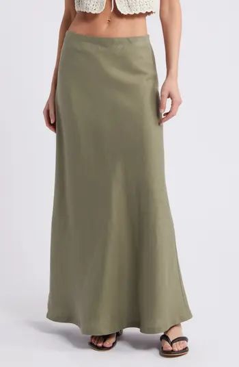 Faithfull the Brand Antibes Linen A-Line Skirt | Nordstrom | Nordstrom