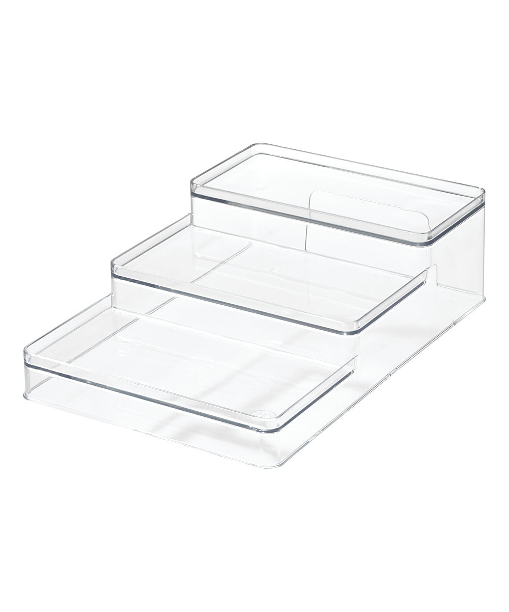 iDesign Storage Boxes Clear - Clear Ariel Three-Tier Shelf | Zulily