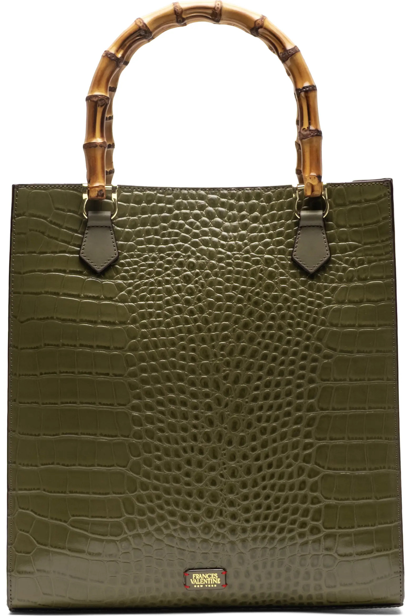 Frances Valentine Nan Croc Embossed Leather Tote (Women) | Nordstrom | Nordstrom