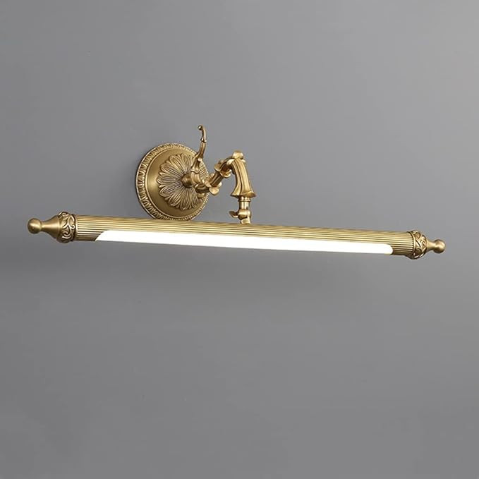 Antique Brass Bathroom Vanity Light Traditional Vanity Lighting LED Bathroom Wall Light Long Stri... | Amazon (US)