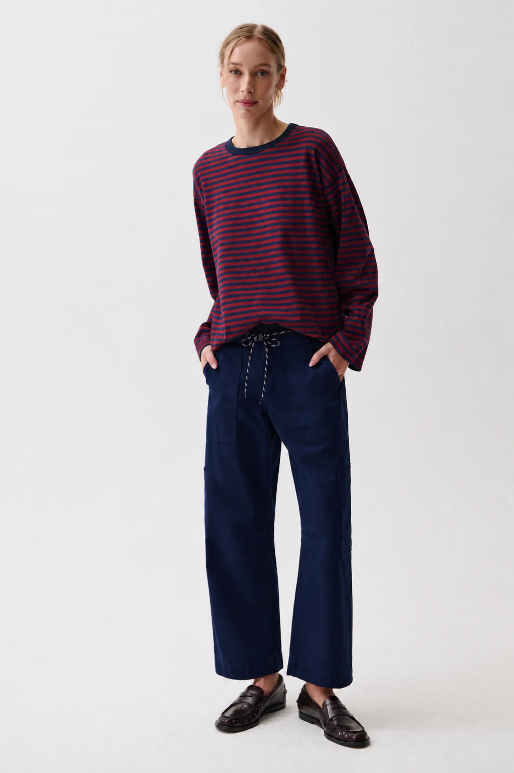 Sabrina Curved Utility Pants - Nautical P00116105-SL-NAUTL / NAUTICAL / 32 | Pistola Denim