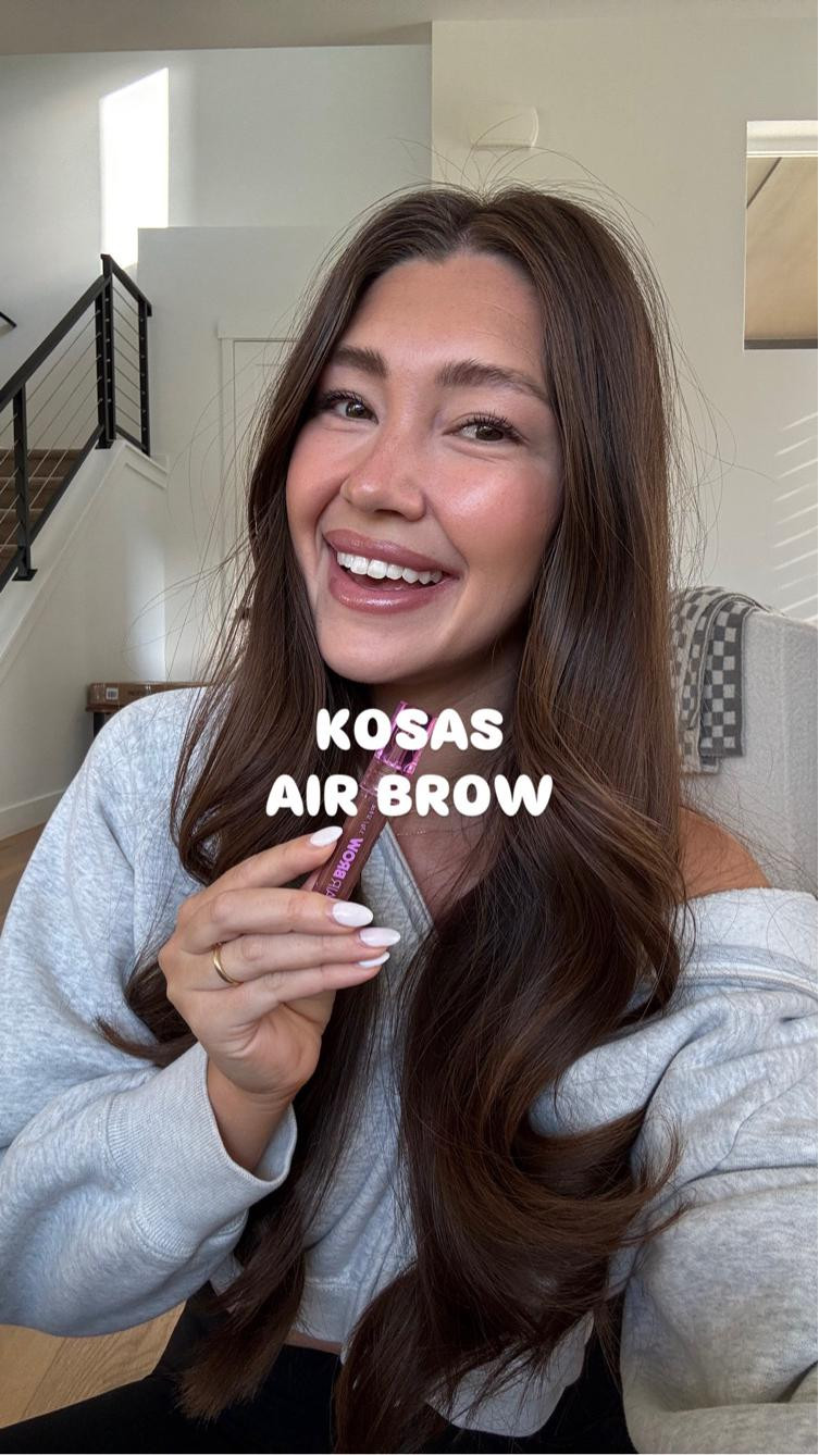 KOSAS brow gel! This stuff is amazing! Wearing shade medium brown! 